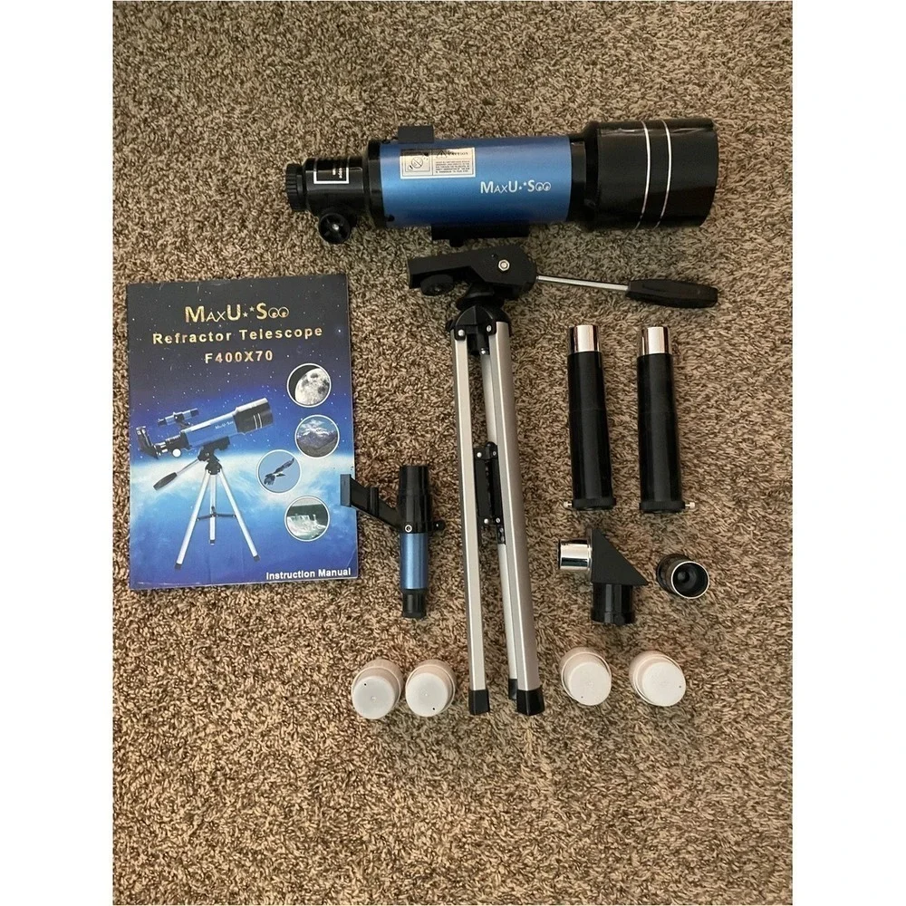Blue Refractor Telescope F400x70